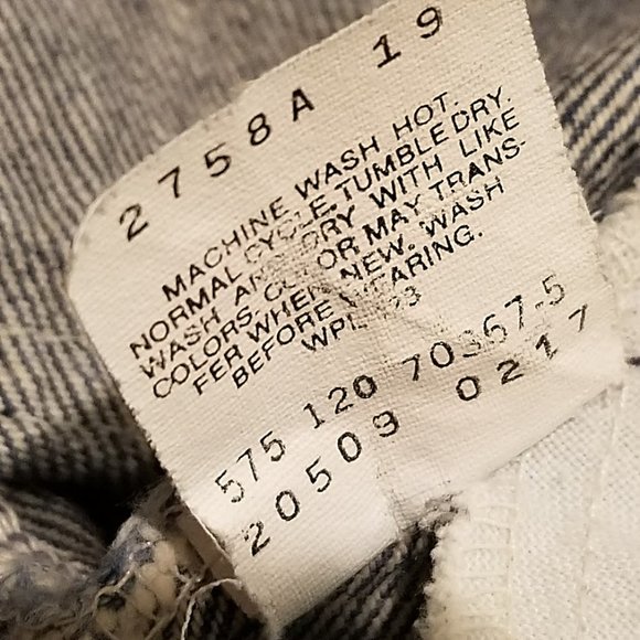 Vintage LEVIS 509 Orange Tab Blue Jeans Mens 34x30 Actual 33x29.5 USA Made - Picture 3 of 10